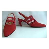 Cree Pour Shoe Bizz Paris - Size 38 (5 UK) - Red Slingbacks