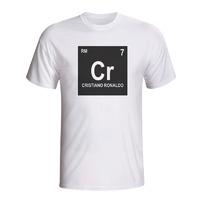 cristiano ronaldo real madrid periodic table t shirt white kids