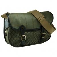 Croots Helmsley Tweed Netted Carryall, One Size, Green