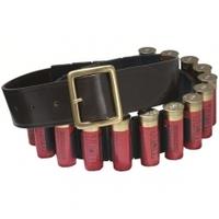 Croots Malton Bridle Leather Cartridge Belt with Clips, 12G, M