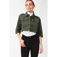 CROPPED UTILITY JACKET