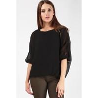 CREPE CHIFFON BATWING BLOUSE