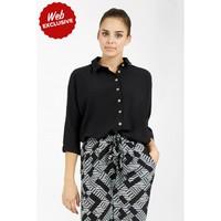 CREPE BATWING SHIRT