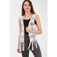 crochet tassel waistcoat