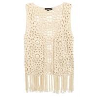 CROCHET TASSEL WAISTCOAT