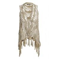 CROCHET WATERFALL WAISTCOAT