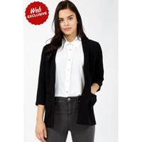 crepe soft edge to edge jacket