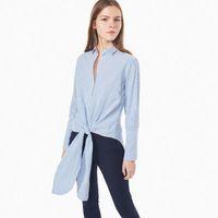 crinkle dreamy oxford knot shirt blue lagoon