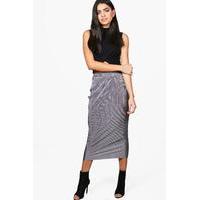 Crinkle Pleat Midaxi Skirt - mauve