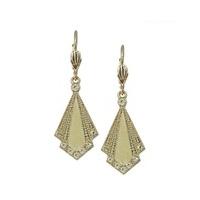 Cream Art Deco Earrings