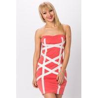 criss cross bandeau dress