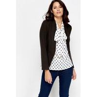 Cropped Formal Asymmetric Blazer