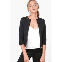 crop edge to edge jacket black