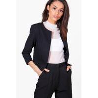 Crop Woven Jacket - black