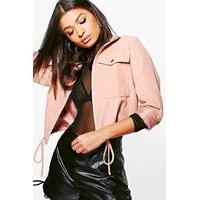 Cropped Utility Jacket - lotus