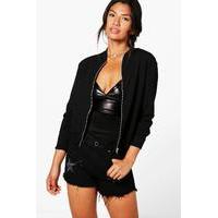 crepe bomber black