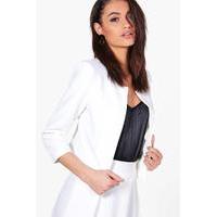 Crop Woven Jacket - white