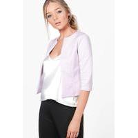 Crop Edge To Edge Jacket - lilac