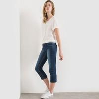 Cropped Denim Trousers