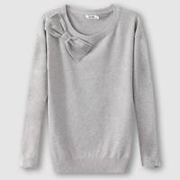 Crew Neck Jumper with Bow