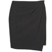 cream lens skirt womens skirt in black