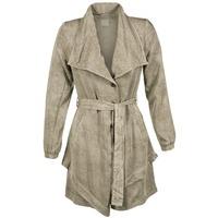 Cream TERRIE women\'s Trench Coat in brown