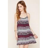 crochet tribal print dress