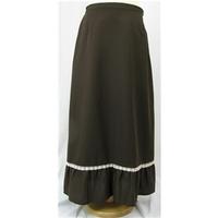 crimplene size 20 brown skirt