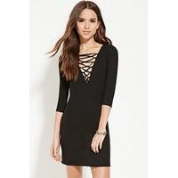 Crisscross-Front Bodycon Dress