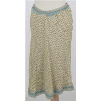 Crave, size 8 beige spotty silk skirt