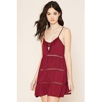 crochet gauze cami dress