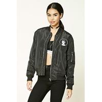 Cry Baby Patched Bomber Jacket