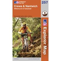 Crewe & Nantwich - OS Explorer Map Sheet Number 257
