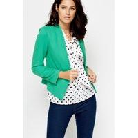 Cropped Formal Asymmetric Blazer