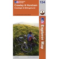 Crawley & Horsham - OS Explorer Map Sheet Number 134