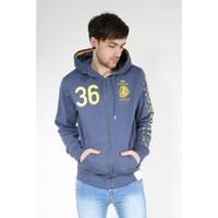 Cross Hatch Mens Trojans Zip Up Hooded Sweatshirt