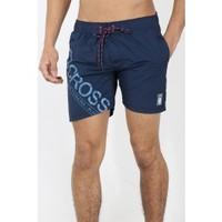 Cross Hatch Back Pocket Swim Short