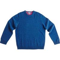 Crewneck Lambswool Jumper, Blue, Size XXL, Lambswool