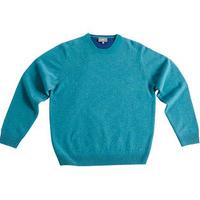 Crewneck Lambswool Jumper, Peacock, Size XXL, Lambswool