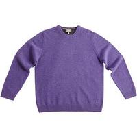 Crewneck Lambswool Jumper, Grape, Size XXL, Lambswool