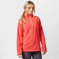 craghoppers womens seline half zip fleece light pink