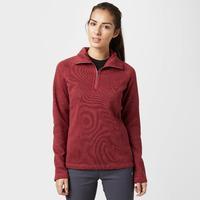 craghoppers womens kerris half zip fleece red