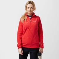 craghoppers womens cove half zip fleece red