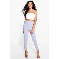 Crepe Super Stretch Skinny Trousers - lilac haze