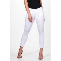 Cropped Skinny Jeans - white