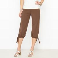 Cropped Trousers in a Soft Fabric