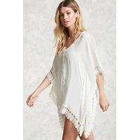 Crochet-Trim Cover-Up Kaftan