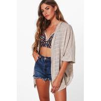 crochet batwing cardigan stone