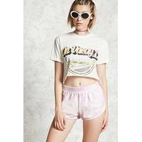 Crystal Dye Dolphin Hem Shorts