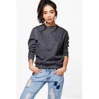 crew neck sweatshirt charcoal